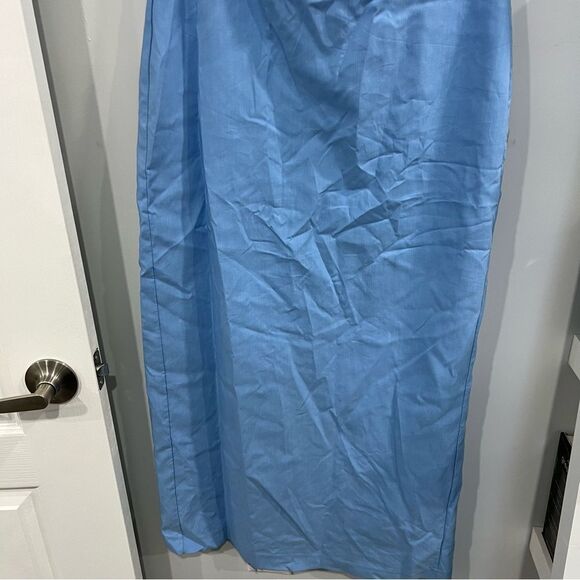 ZARA NWOT   blue cutout dress - Picture 3 of 7